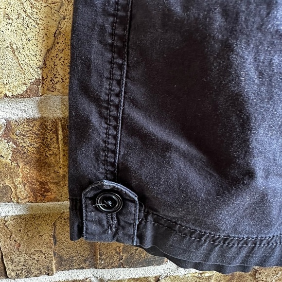 Black Cargo Shorts with Classic Design - Picture 3 of 10